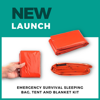 New Product: Emergency Survival Sleeping Bag, Tent & Blanket Kit