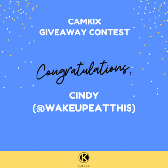 Congratulations to the Winner of the CamKix Social Media Giveaway Contest this May!