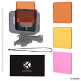Diving Filter Kit for GoPro Hero 6 / 5 Black - 3 Filters - Frame