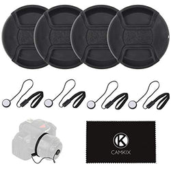 Lens Cap Bundle for DSLR Cameras - 55 mm (4 Pack)