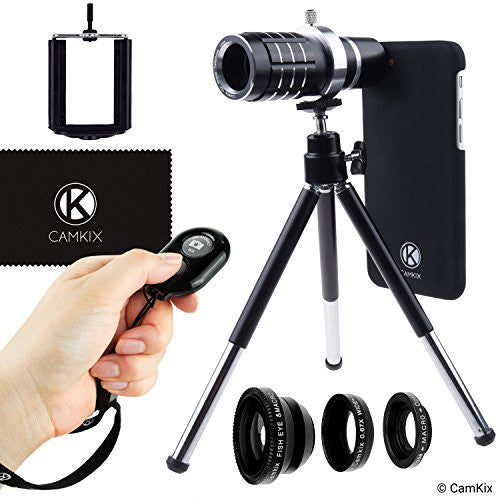 Lens + Shutter Remote Kit for iPhone 7 - 12x Telephoto