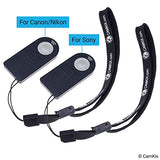 Set of 2 Wireless IR Shutter Remote Controls - 1x Nikon/Canon and 1x Sony