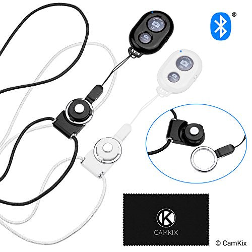 Shutter Remote with Bluetooth Wireless Technology with Lanyard - 2 Pack