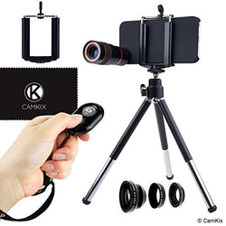 Lens & Shutter Remote Kit for iPhone 5s / 5 / SE - 4in1 - 8x Telephoto
