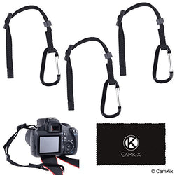 Camera Tether with Carabiner (Pack of 3)