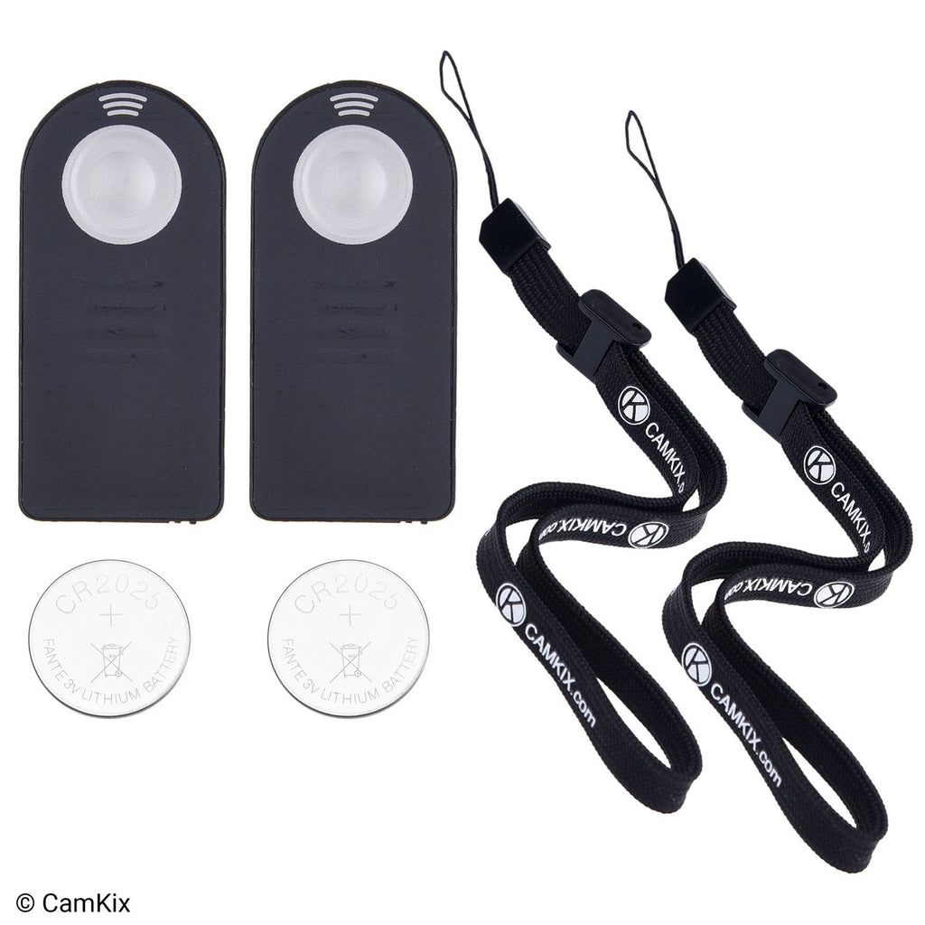 Set of 2 Wireless IR Shutter Remote Controls - 1x Nikon/Canon and 1x S ...