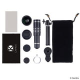 Universal 3in1 Lens Kit with 18x Telephoto + Macro + Wide Angle Lenses