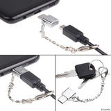 Micro USB to USB C Adapter (4X Compact with Key Chain + 2X Normal)