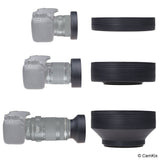 Rubber Camera Lens Hood 58mm - Set of 2