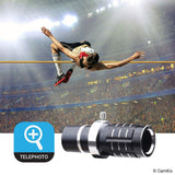 Universal 3in1 Lens Kit with 12x Telephoto + Macro + Wide Angle Lenses