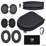 Headband and Ear Pads Replacement + Protective Storage Case for Bose QC15 and QC2