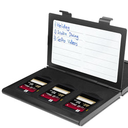 Memory Card Carrying Case with Customizable Interior