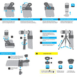 Universal Smartphone Lens Kit - 4in1 - 12x Telephoto